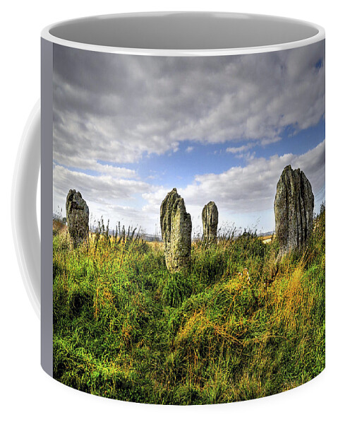 Stone Circle Coffee Mug featuring the digital art Song of the Stones by Vicki Lea Eggen