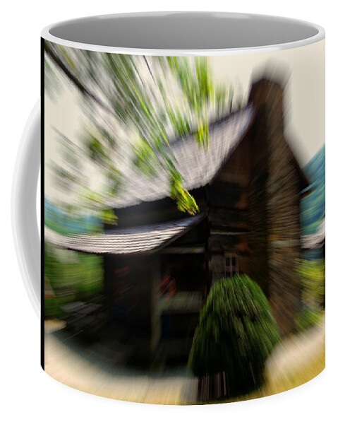 Abstract Coffee Mug featuring the digital art A distant Memory by Flees Photos
