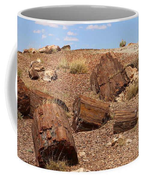 Log Coffee Mug featuring the photograph A Fallen Forest by Christiane Schulze Art And Photography