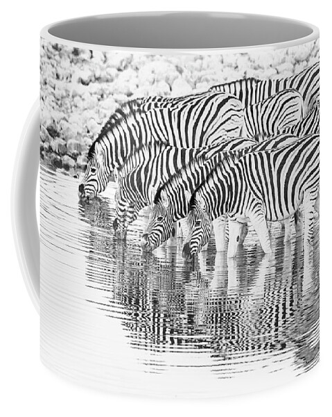 Africa Coffee Mug featuring the photograph A family that drinks together. by Usha Peddamatham