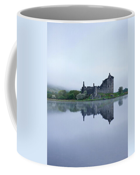 Loch Awe Coffee Mug featuring the photograph A foggy morning at Kilchurn by Stephen Taylor