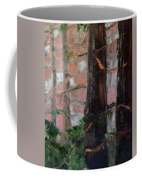 Oil Painting Coffee Mug featuring the painting A forest of poems by Suzy Norris