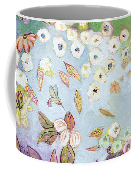 Hummingbird Coffee Mug featuring the painting A Hidden Lagoon by Jennifer Lommers