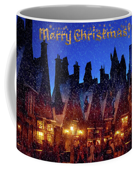 Harry Potter Coffee Mug featuring the photograph A Hogsmeade Christmas by Mark Andrew Thomas