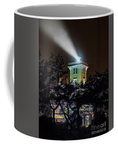 Atlantic Coast Coffee Mug featuring the photograph A Light in the Darkness by Nick Zelinsky Jr