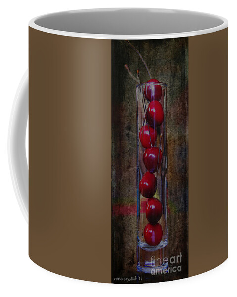 Cherries Coffee Mug featuring the photograph A Little Help From My Friends by Rene Crystal