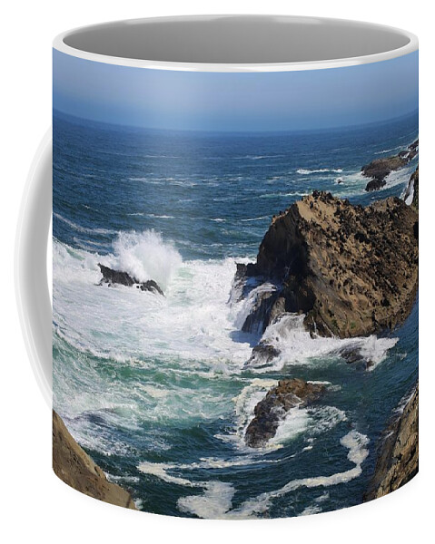 Seascape Coffee Mug featuring the photograph a May day by Sheila Ping