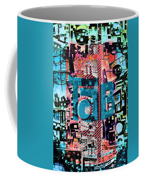 Purple Coffee Mug featuring the mixed media A Million Colors One Calorie by Tony Rubino