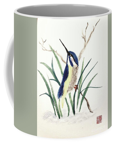 Hummingbird Coffee Mug featuring the painting A New Day by Margaret Welsh Willowsilk