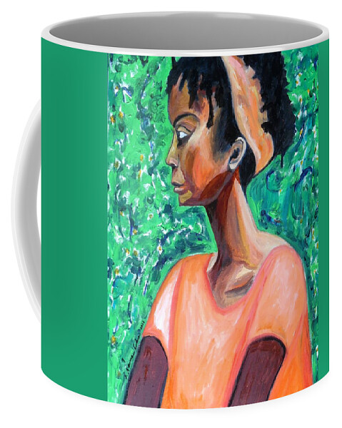 A New Queen Of Sheba Coffee Mug featuring the painting A New Queen of Sheba by Esther Newman-Cohen