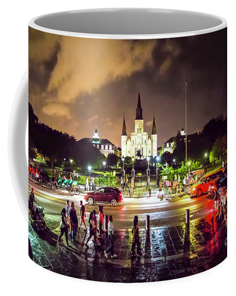 A Night In New Orleans Coffee Mug featuring the photograph A Night In New Orleans by Felix Lai