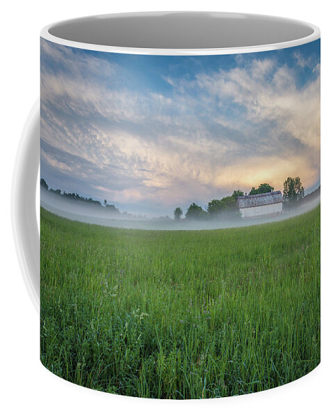 Storm Clouds Coffee Mug featuring the photograph A Passing Spring Storm 2016-1 by Thomas Young