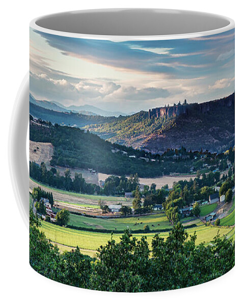 Central Point Coffee Mug featuring the photograph A Peaceful Land by Dan McGeorge