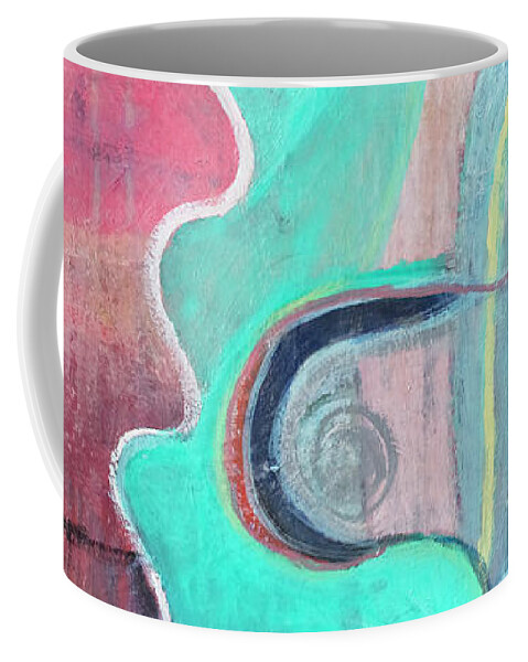 Heart Painting Coffee Mug featuring the mixed media A Piece of Heart by Susan Stone