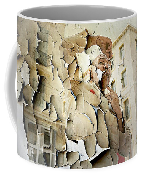  Tongue Coffee Mug featuring the photograph A pierced tongue by Jean Francois Gil