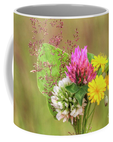 Flower Coffee Mug featuring the photograph A Posy from the Meadows by Heiko Koehrer-Wagner