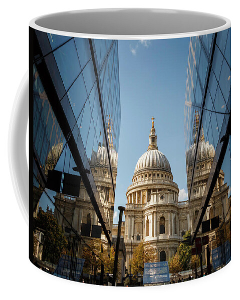 St Paul's Coffee Mug featuring the photograph A Reflection on St' Paul's by Rick Deacon