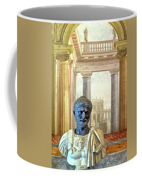Roman Coffee Mug featuring the photograph A Roman General by Dave Mills