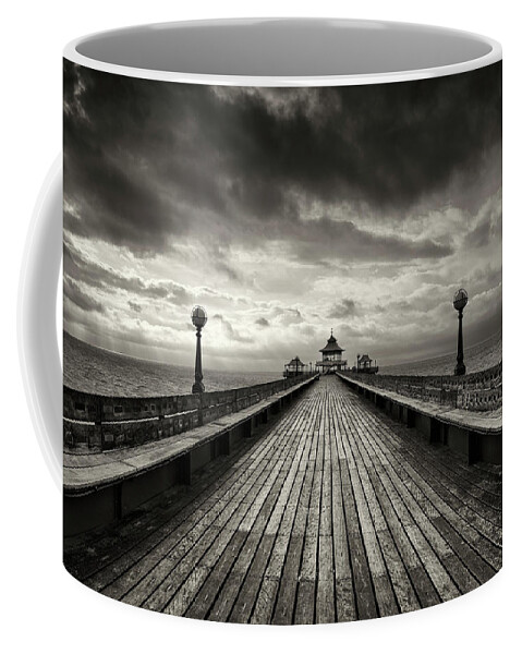 Lake Coffee Mug featuring the photograph A romantic walk to the past by Dominique Dubied