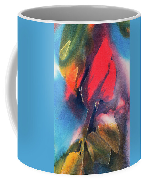 Watercolor Coffee Mug featuring the painting A Rose By Any Other Name by Lee Beuther