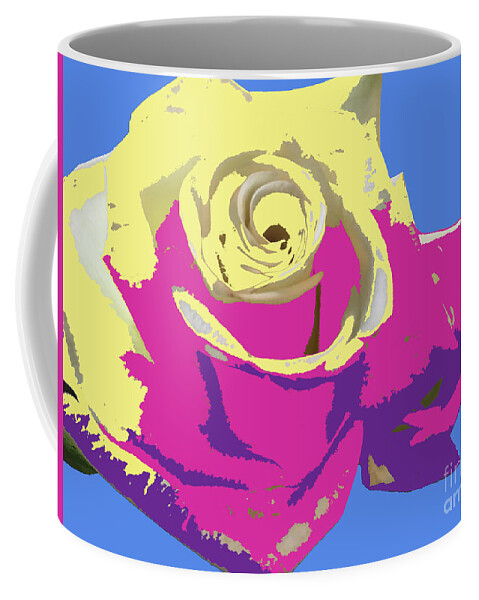 Roses Coffee Mug featuring the digital art A Rose is a Rose by Karen Nicholson