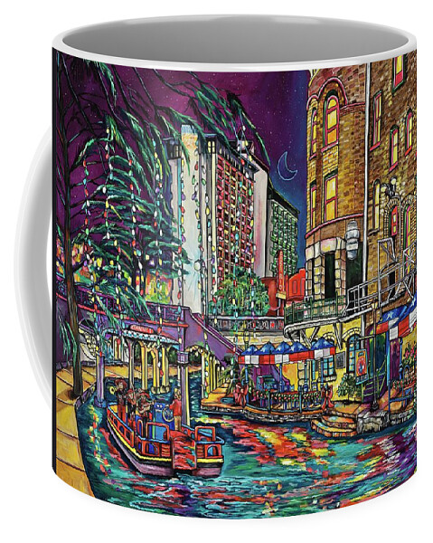 San Antonio Coffee Mug featuring the painting A San Antonio Christmas by Patti Schermerhorn