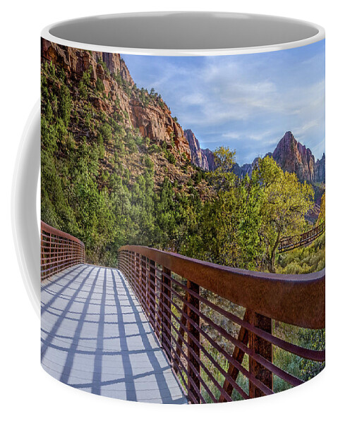 Zion Coffee Mug featuring the photograph A Scenic Hike by James Woody