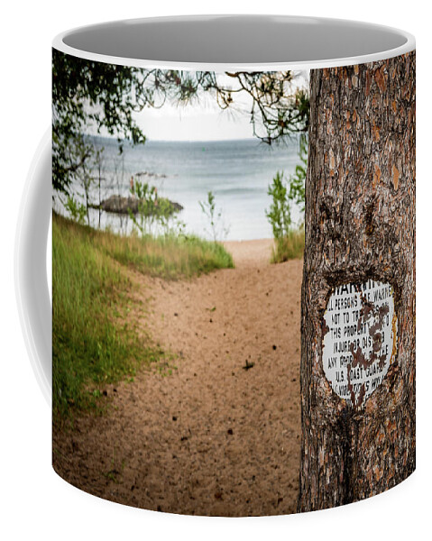 Humor Coffee Mug featuring the photograph A Sign of Growth by Paul LeSage