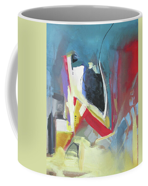 Abstract Coffee Mug featuring the painting A single strand by John Gholson