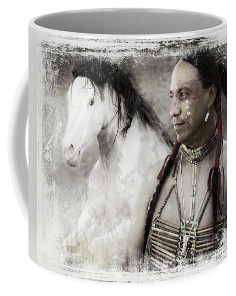 A Special Bond Southwest Print Coffee Mug featuring the photograph A Special Bond by Jerry Cowart