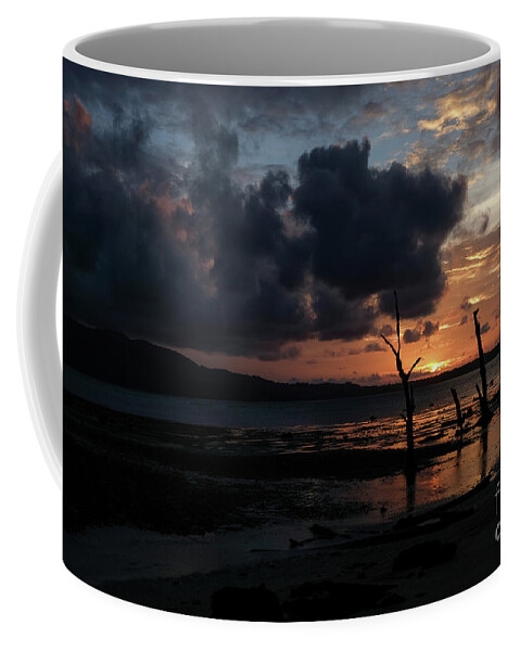 Sunset Coffee Mug featuring the photograph A Spectacular Sunset in the Andamans by Fotosas Photography