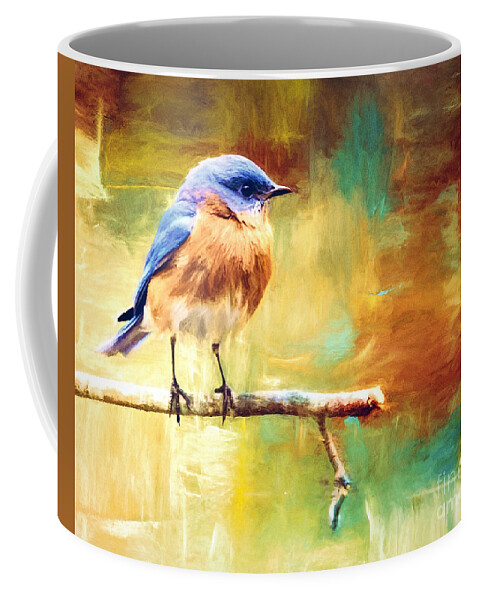 Bluebird Coffee Mug featuring the photograph A Still Mind by Tina LeCour
