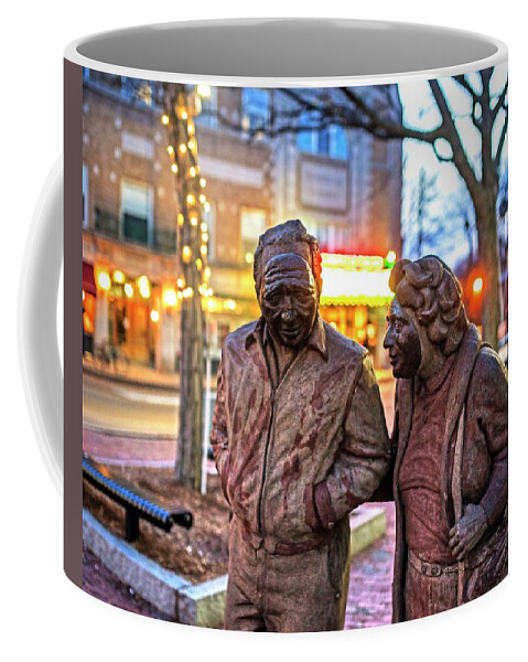 Somerville Coffee Mug featuring the photograph A stroll through Davis Square Somerville MA by Toby McGuire