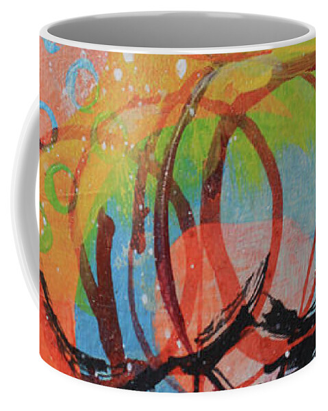 Bright Coffee Mug featuring the mixed media A Sunny Day by April Burton