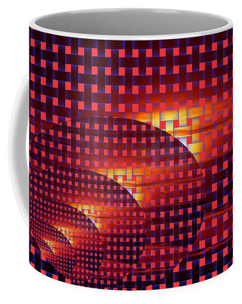 Digital Art Coffee Mug featuring the photograph A Sunset In Weave by Jeff Swan