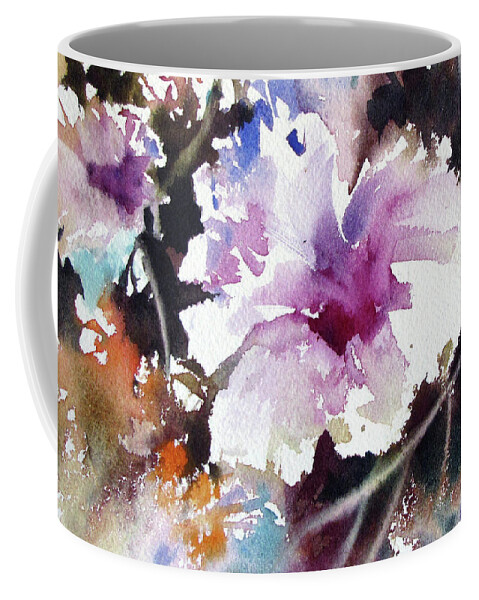 Floral Coffee Mug featuring the painting A Texas Howdy by Rae Andrews