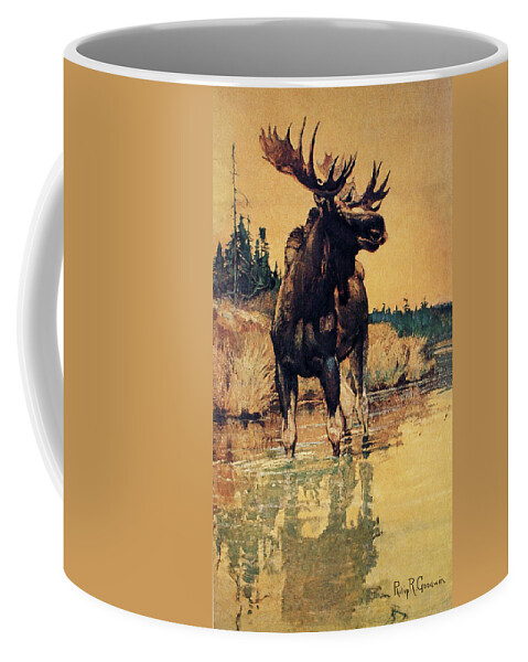 Outdoor Coffee Mug featuring the painting A Tower Of Strength by Philip R Goodwin