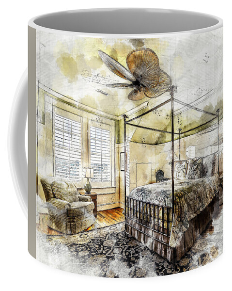 Bedroom Coffee Mug featuring the photograph A Traditional Bedroom by Anthony Murphy
