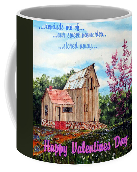 Valentines Coffee Mug featuring the painting A valentine by Michael Dillon