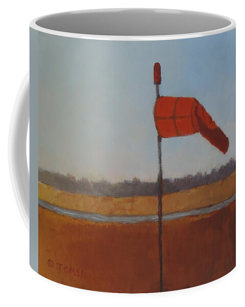 Bright Coffee Mug featuring the painting A Westerly Wind - Art by Bill Tomsa by Bill Tomsa