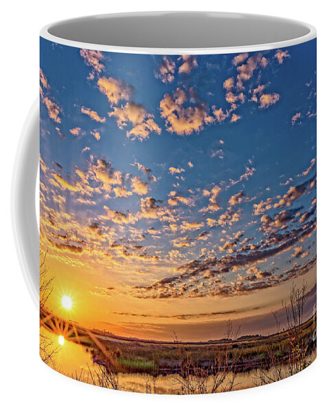Sunrises Coffee Mug featuring the photograph A Wildlife Paradise Marvel Sunrise by DB Hayes