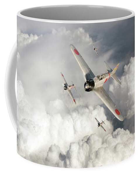 Zero Coffee Mug featuring the photograph A6M Zero fighters by Gary Eason