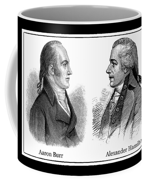 Alexander Hamilton Coffee Mug featuring the photograph Aaron Burr and Alexander Hamilton by Phil Cardamone