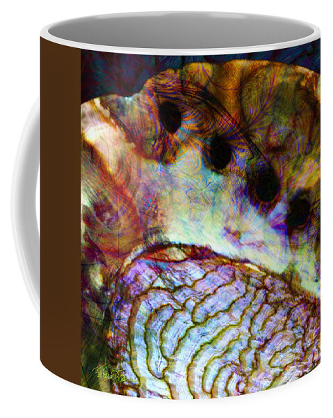 Sea Coffee Mug featuring the digital art Abalone by Barbara Berney