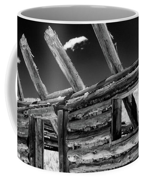 Log Cabin Coffee Mug featuring the photograph Abandon View by Brian Duram