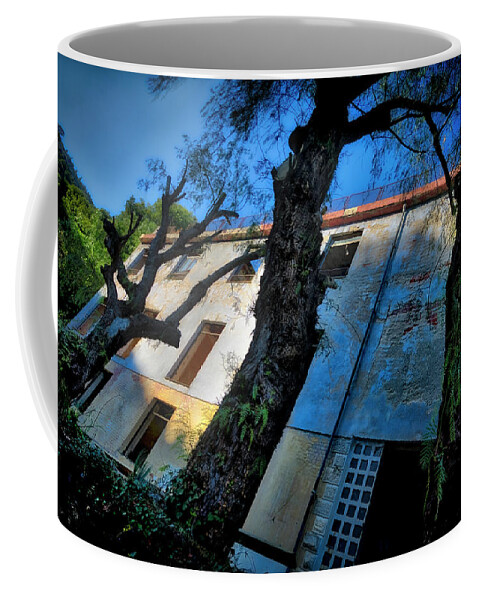 Luoghi Abbandonati Coffee Mug featuring the photograph ABANDONED SUMMER CAMP BUILDING - COLONIA ABBANDONATA 3 a CASTELLO BORELLI DI BORGHETTO SANTO SPIRITO by Enrico Pelos