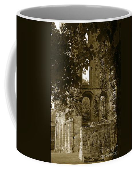 Abbey Coffee Mug featuring the photograph Abbey in Kelso. by Elena Perelman