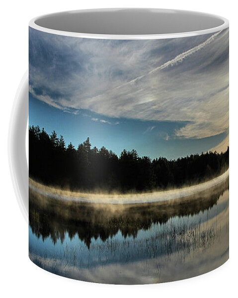 Landscape Coffee Mug featuring the photograph Abol Pond Panorama, Baxter State Park by Sandra Huston