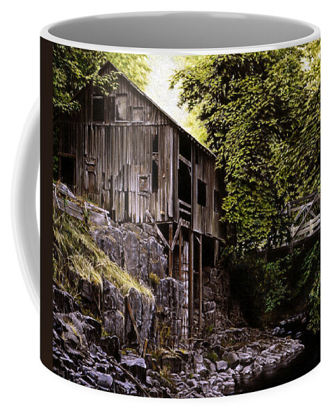 Old Grist Mill Coffee Mug featuring the painting Above Cedar Creek by Craig Shillam