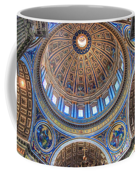 Saint Peters Basilica Coffee Mug featuring the photograph Above Saint Peters by Peter Kennett